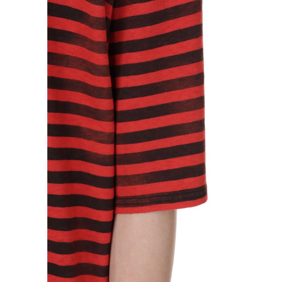 【P5倍 / SALE】Hazy Border Uneven Loose T-SH / 17 RPT (2306-6001) Minedenim(マインデニム) | MINEDENIM | 04