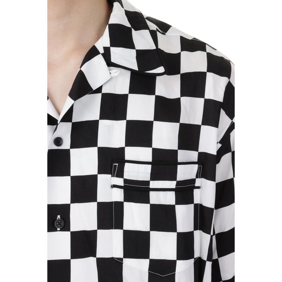 【P5倍 / SALE】CU.Denim Checker flag S/S Open Collar SH / 07 WPT (2306-5001) Minedenim(マインデニム) | MINEDENIM | 03