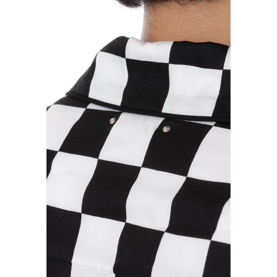 【P5倍 / SALE】CU.Denim Checker flag S/S Open Collar SH / 07 WPT (2306-5001) Minedenim(マインデニム) | MINEDENIM | 05