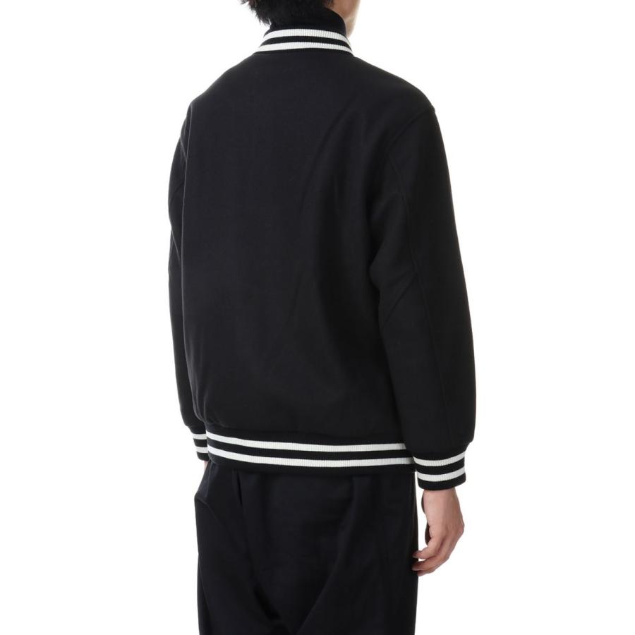 【P5倍 / SALE】Light Varsity Jacket - Black x Black (SK23101) SKOOKUM(スクーカム) |  | 02
