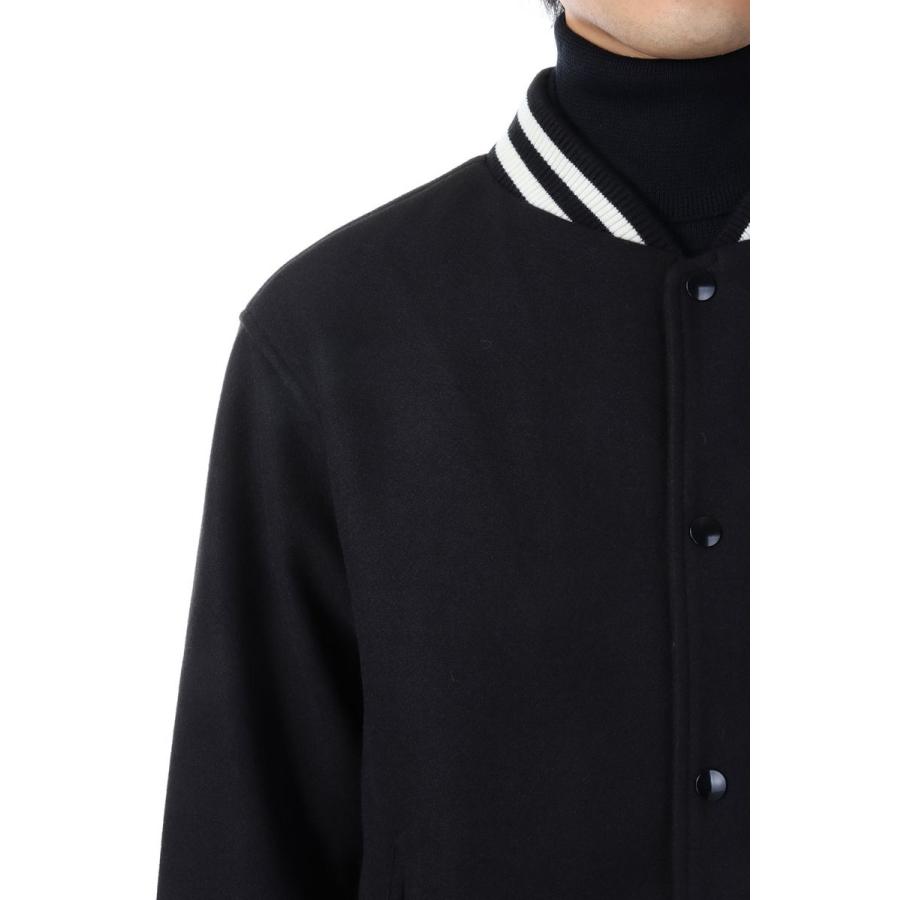 【P5倍 / SALE】Light Varsity Jacket - Black x Black (SK23101) SKOOKUM(スクーカム) |  | 04