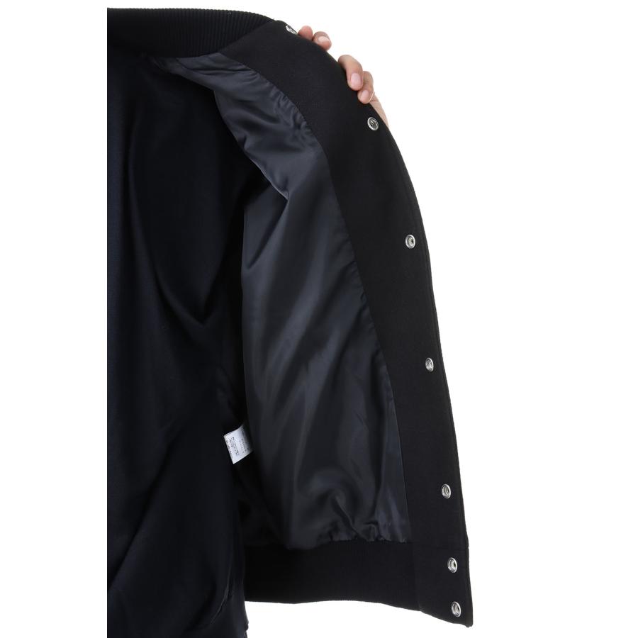 【P5倍】Light Varsity Jacket - Black x Black (SK23101) SKOOKUM(スクーカム) |  | 06