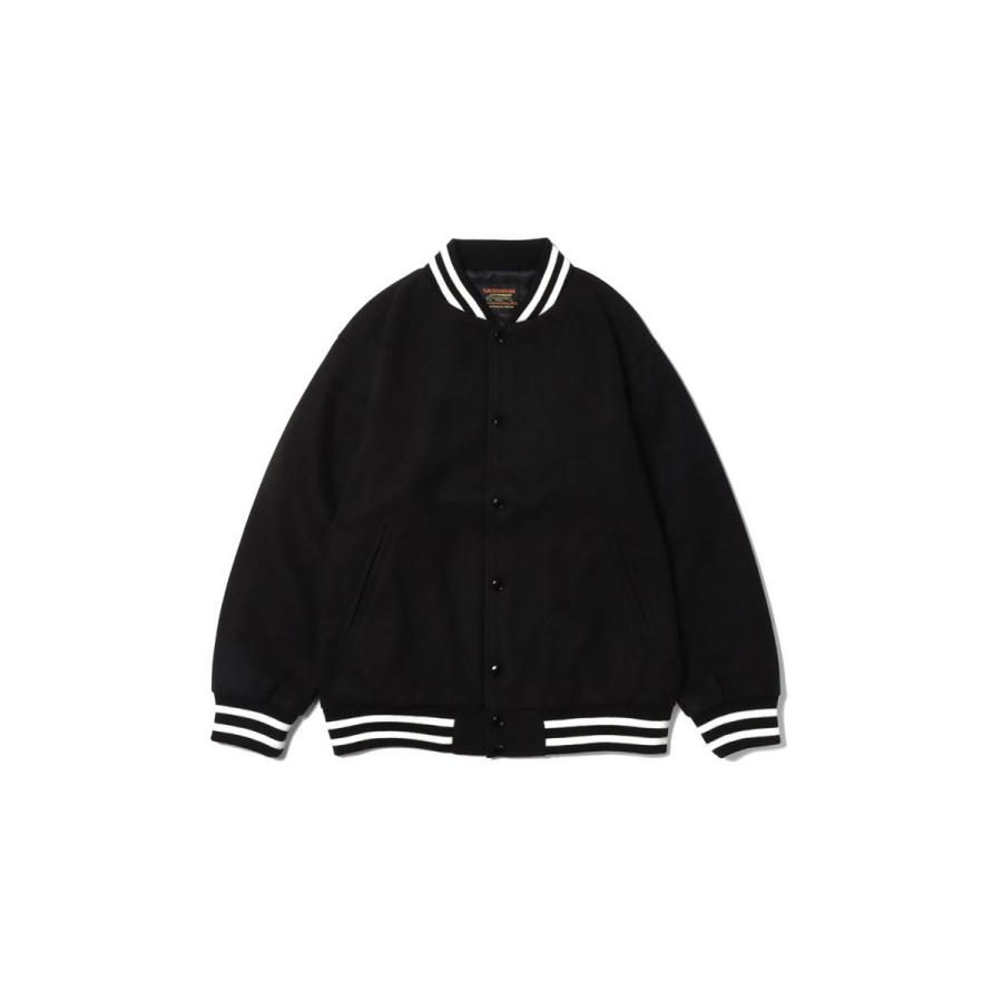 【P5倍 / SALE】Light Varsity Jacket - Black x Black (SK23101) SKOOKUM(スクーカム) |  | 07