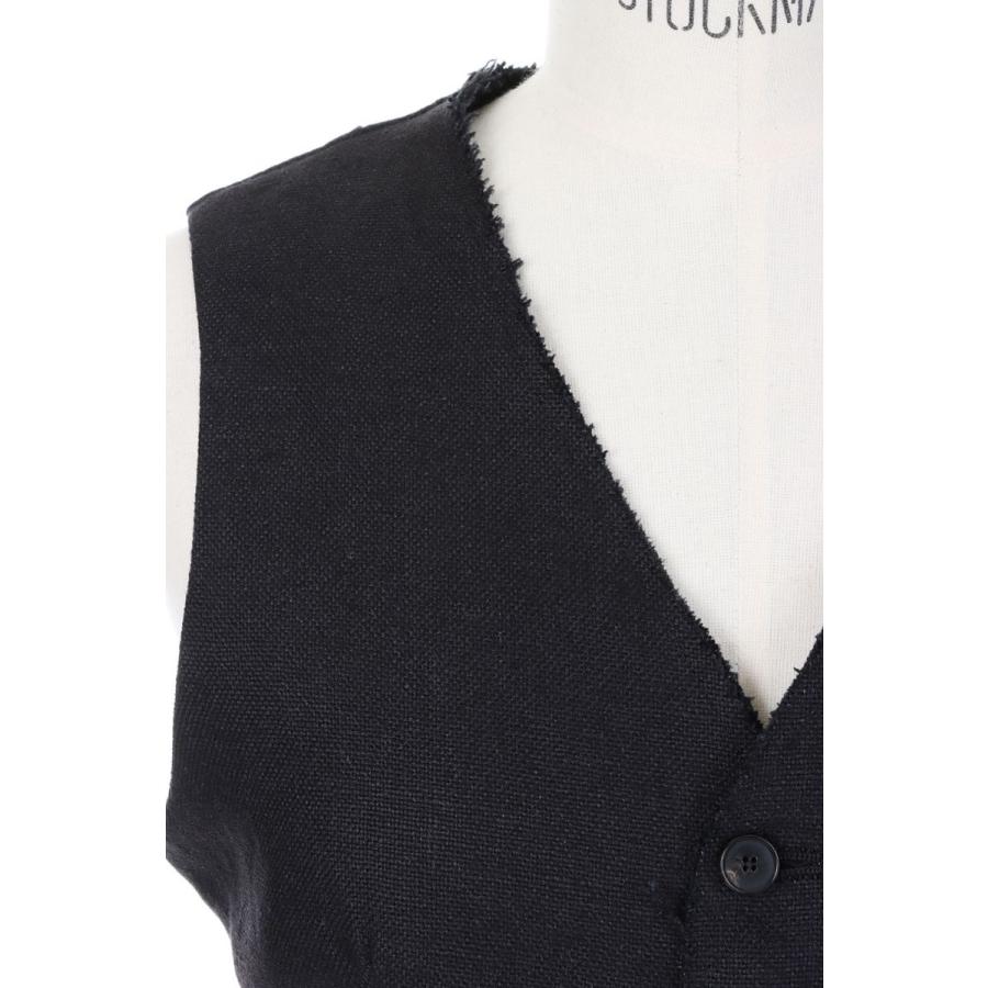 【P5倍 / SALE】LINEN CANVAS BACK OPEN SHORT VEST (23SVE-#808L) Jane Smith(ジェーンスミス) |  | 03