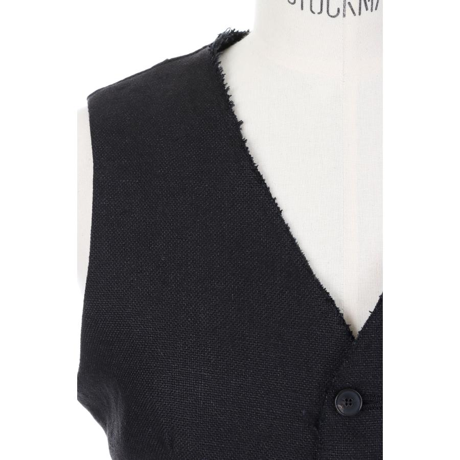 【P5倍 / SALE】LINEN CANVAS BACK OPEN SHORT VEST (23SVE-#808L) Jane Smith(ジェーンスミス) |  | 03
