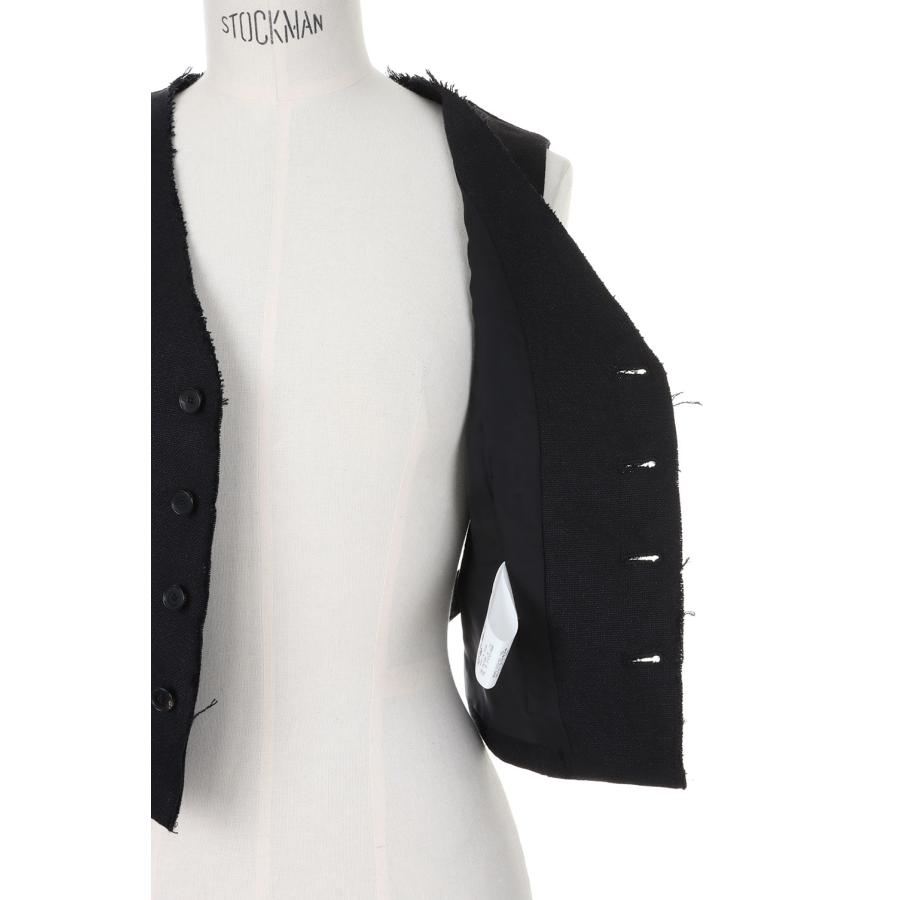 【P5倍 / SALE】LINEN CANVAS BACK OPEN SHORT VEST (23SVE-#808L) Jane Smith(ジェーンスミス) |  | 05