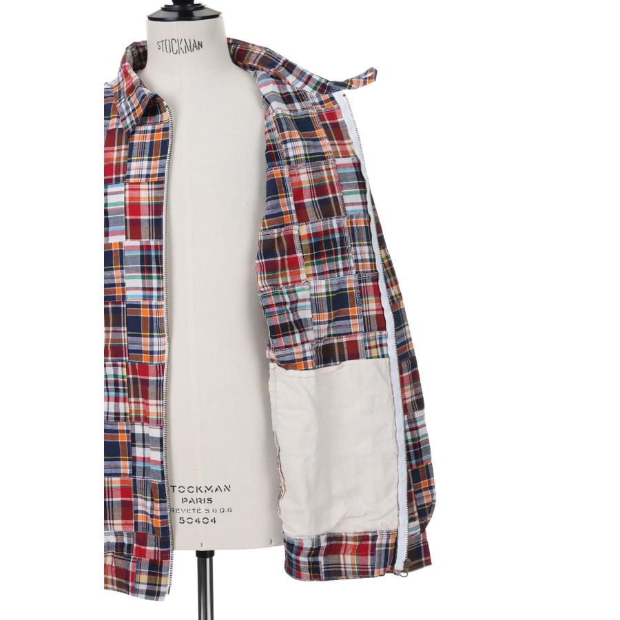 【P5倍 / SALE】Madras Patchwork Zip Up Shirt Jacket/Red(2310211) Applebum(アップルバム) | APPLEBUM | 06