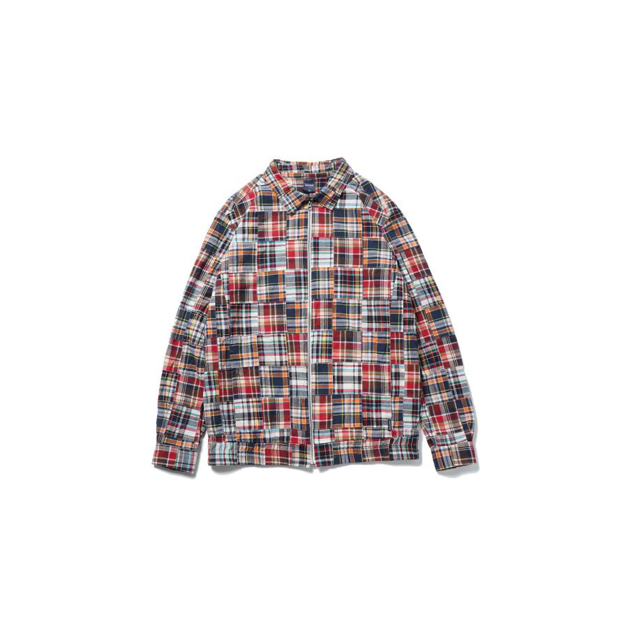 【P5倍 / SALE】Madras Patchwork Zip Up Shirt Jacket/Red(2310211) Applebum(アップルバム) | APPLEBUM | 07
