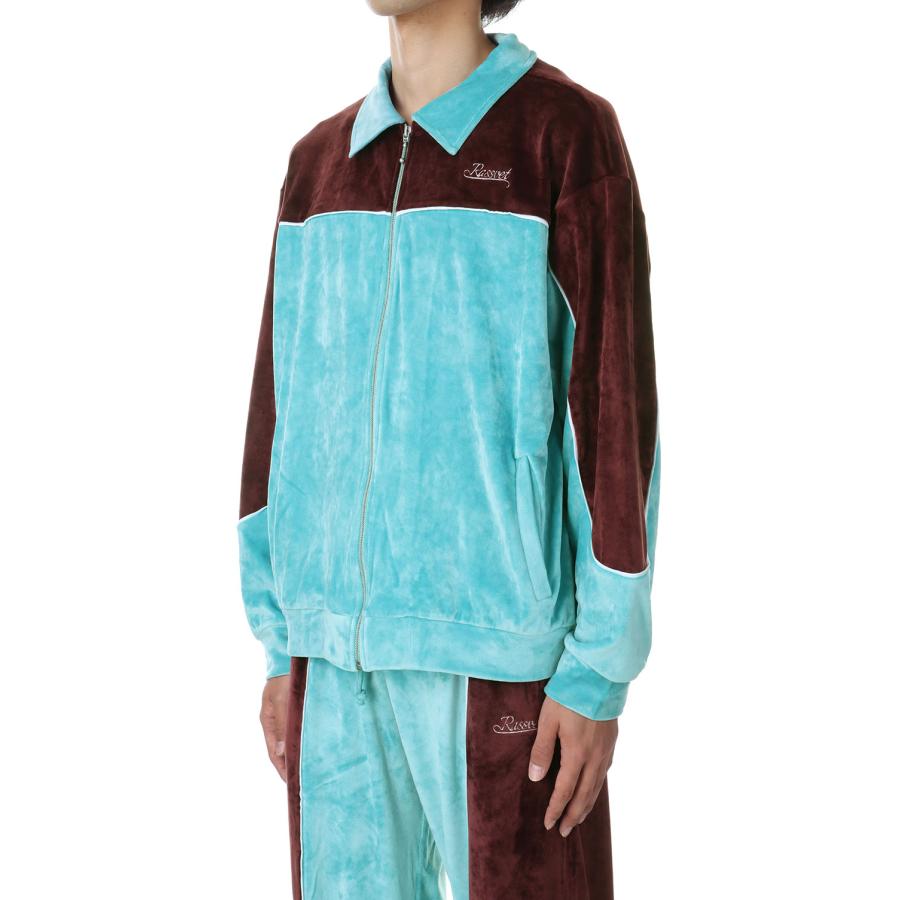 【P5倍 / SALE】MEN VELOURS SPORTS JACKET KNIT(PACC13J004)-BLUE- RASSVET(ラスベート) |  | 01