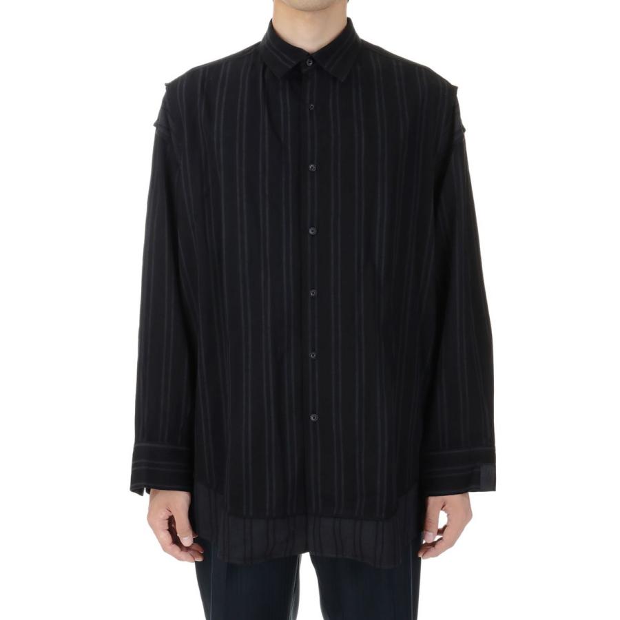 【P5倍 / SALE】BD.Discharge Stripe NHW SH (MND-NHW001) Minedenim(マインデニム) | MINEDENIM