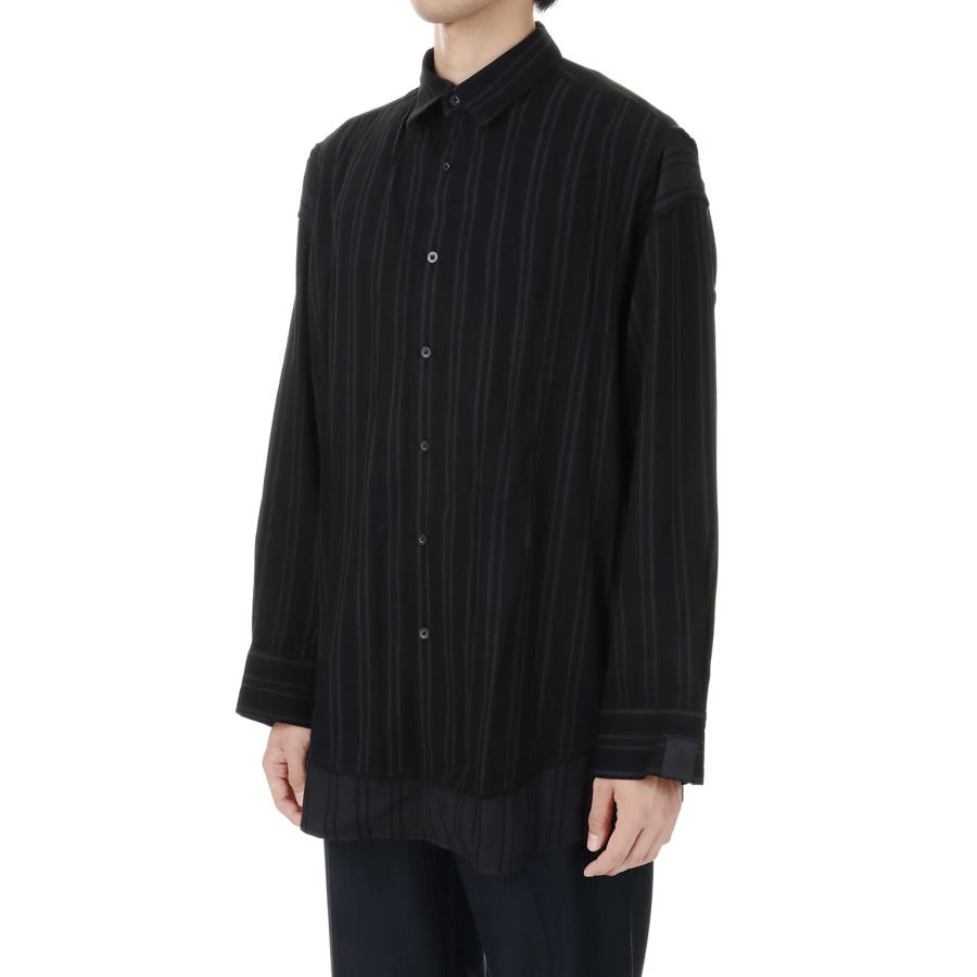 【P10倍】【SALE】BD.Discharge Stripe NHW SH (MND-NHW001) Minedenim(マインデニム) | MINEDENIM | 01