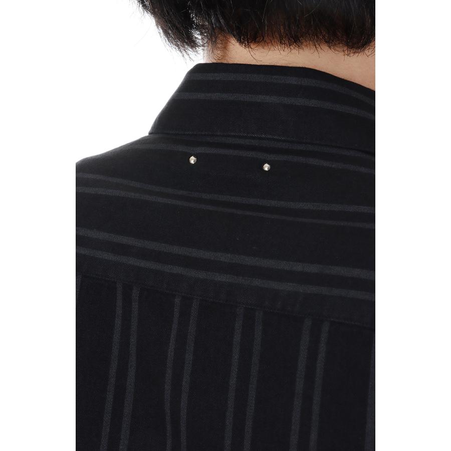 【P10倍】【SALE】BD.Discharge Stripe NHW SH (MND-NHW001) Minedenim(マインデニム) | MINEDENIM | 05