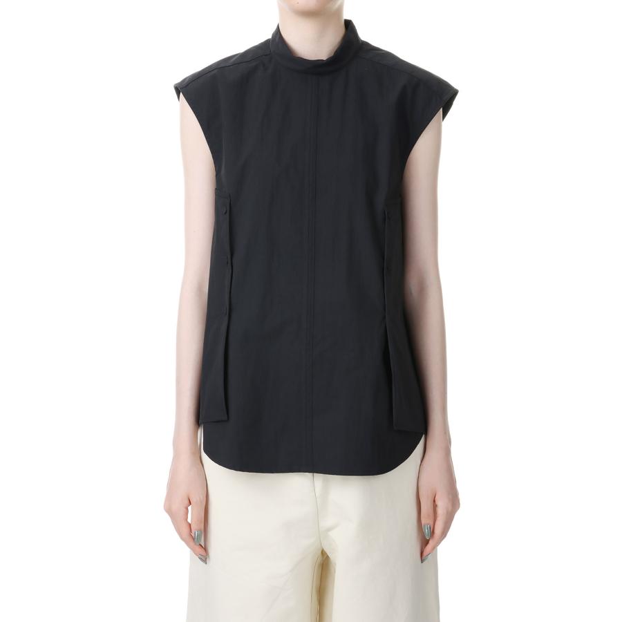 TODAYFUL トゥデイフル Standcollar Sleeveless Shirts -BLACK 