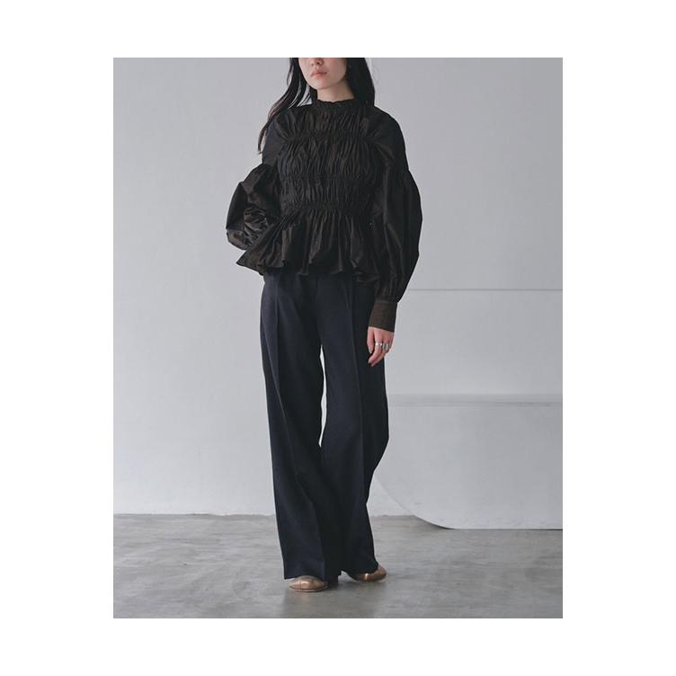 【SALE】TODAYFUL トゥデイフル  Chambray Shirring Blouse -DARK BROWN (12320411) | TODAYFUL | 11