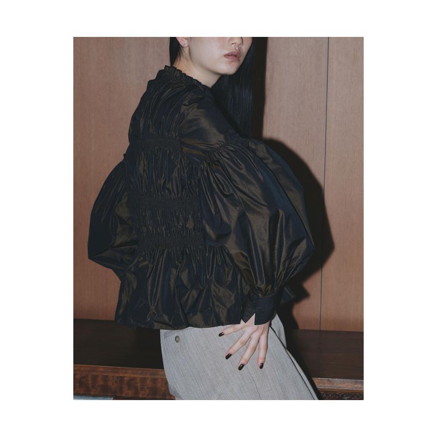 【SALE】TODAYFUL トゥデイフル  Chambray Shirring Blouse -DARK BROWN (12320411) | TODAYFUL | 09