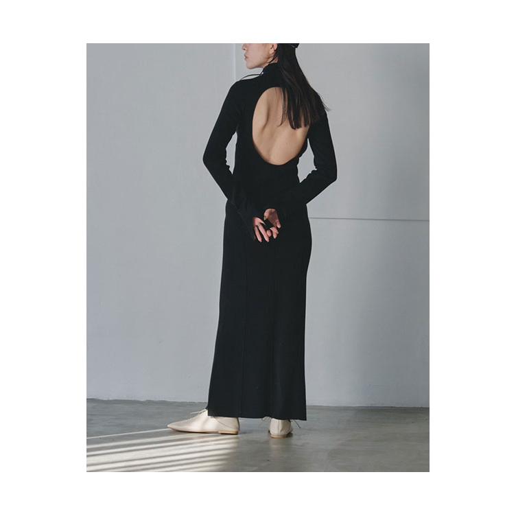 【SALE】Backopen Knit Dress -BLACK (12320309) Todayful(トゥデイフル) | TODAYFUL | 12
