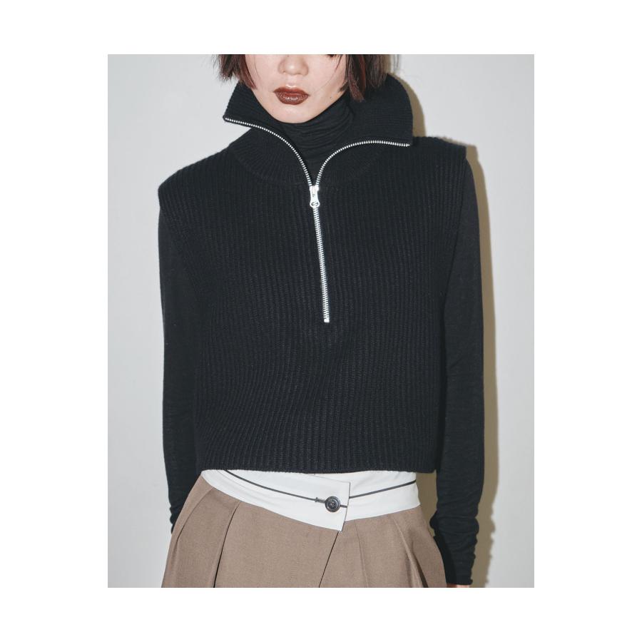 【SALE】TODAYFUL トゥデイフル Halfzip Knit Vest -BLACK (12320509) | TODAYFUL | 08