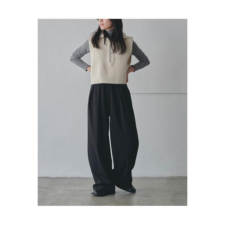 TODAYFUL 【SALE】TODAYFUL トゥデイフル Halfzip Knit Vest -ECRU