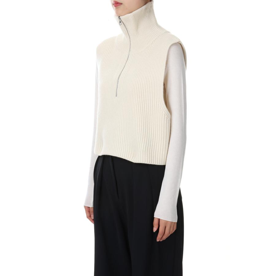 【SALE】TODAYFUL トゥデイフル Halfzip Knit Vest -ECRU (12320509) | TODAYFUL | 01