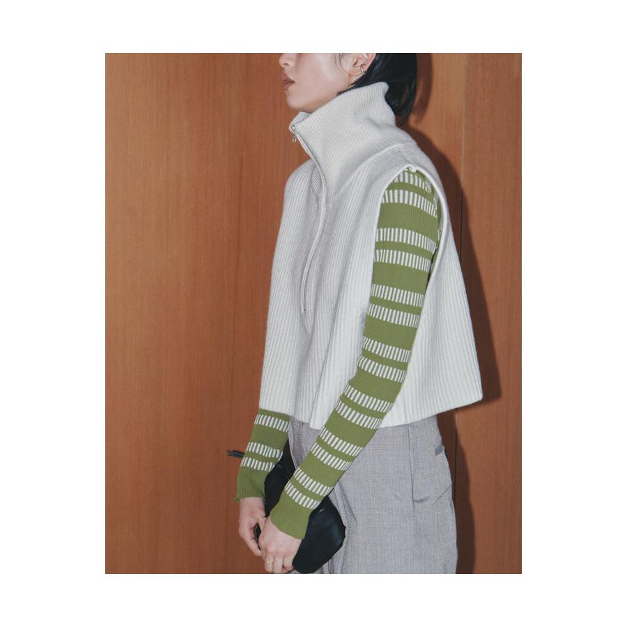 【SALE】TODAYFUL トゥデイフル Halfzip Knit Vest -ECRU (12320509) | TODAYFUL | 08
