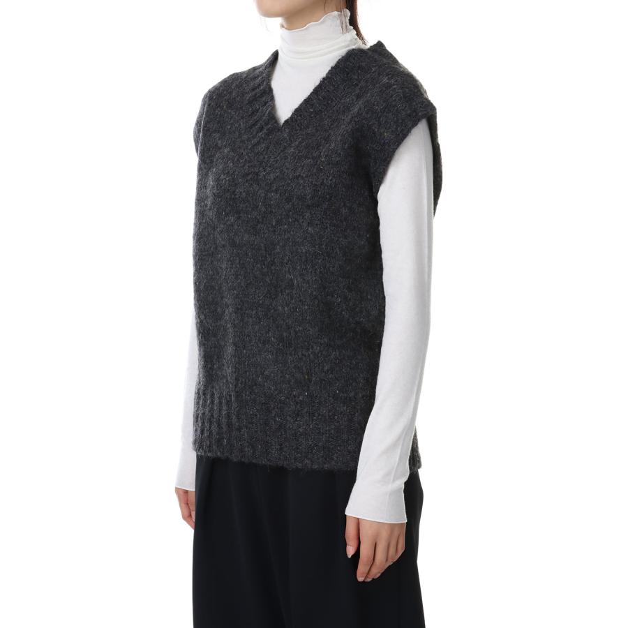 【SALE】TODAYFUL トゥデイフル Mottle Yarn Knit Vest -CHARCOAL GRAY (12320516) | TODAYFUL | 01