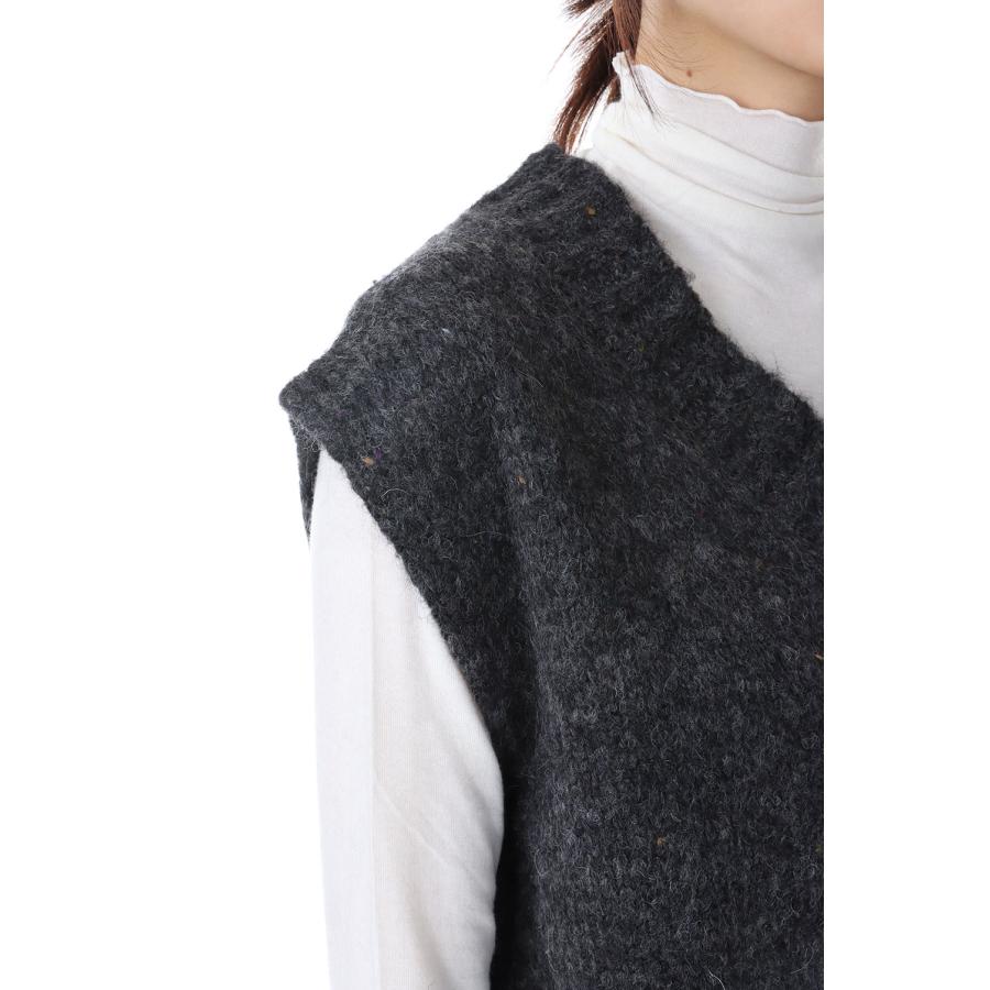 【SALE】TODAYFUL トゥデイフル Mottle Yarn Knit Vest -CHARCOAL GRAY (12320516) | TODAYFUL | 03