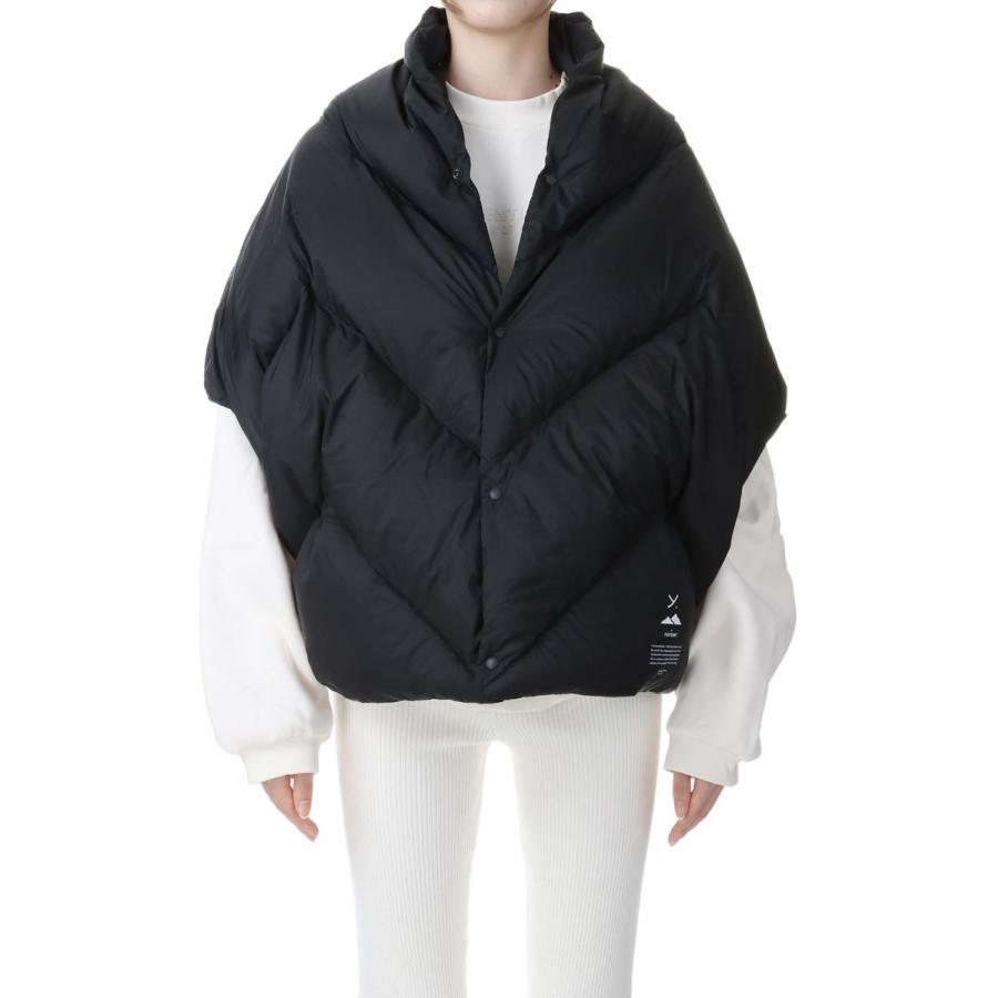 【SALE】LIGHT DOWN HALF BLANKET -BLACK (YU01202 ) Y(dot) BY NORDISK -Women-(ワイ ドット バイ ノルディスク) | 