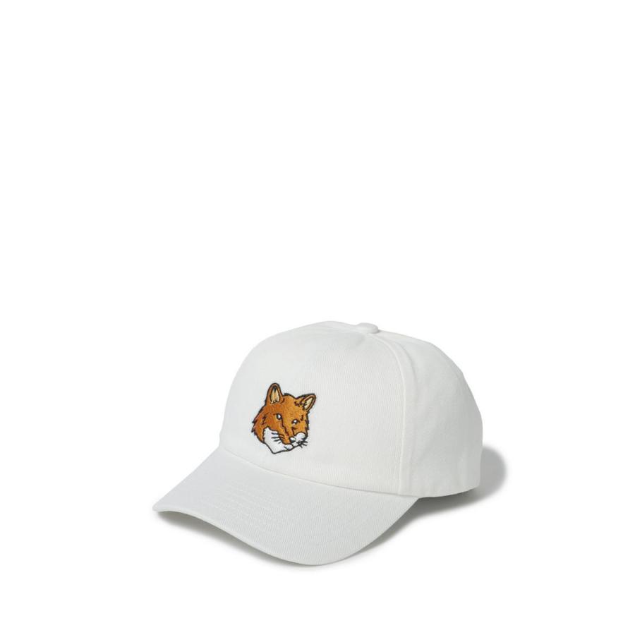 LARGE FOX HEAD EMBROIDERY 6P CAP -WHITE(LM06103WW0087) Maison Kitsune -Women-(メゾンキツネ) | 