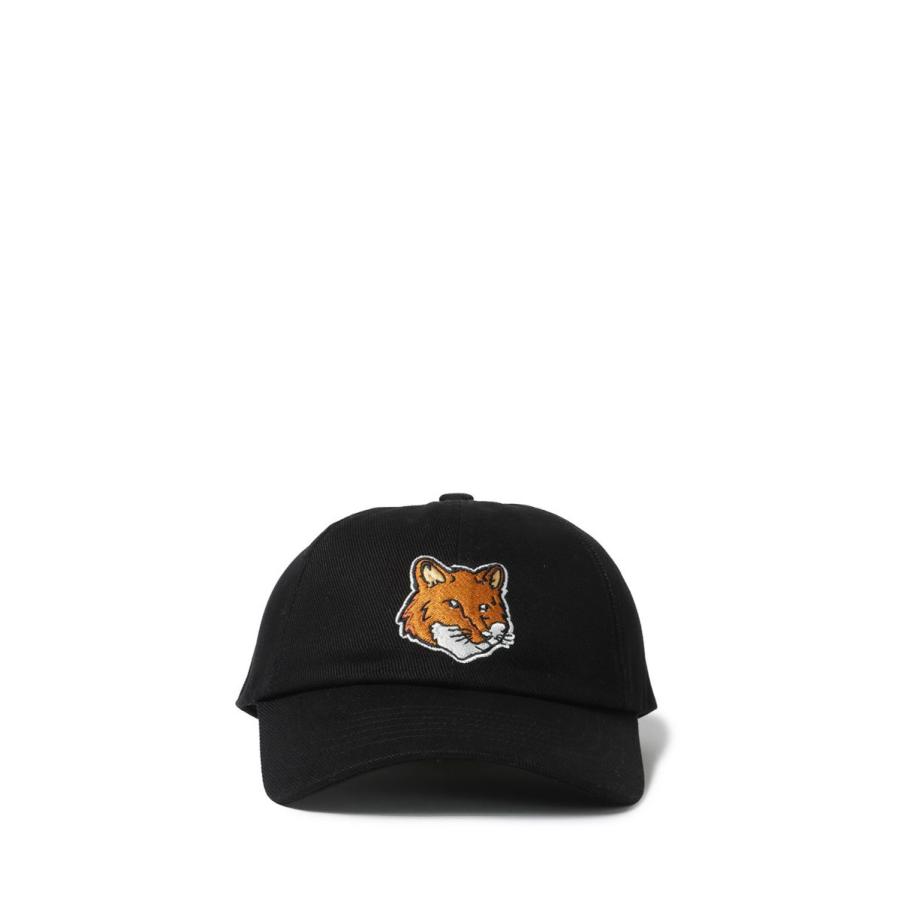 【SALE】LARGE FOX HEAD EMBROIDERY 6P CAP -BLACK(LM06103WW0087) Maison Kitsune -Women-(メゾンキツネ) |  | 01