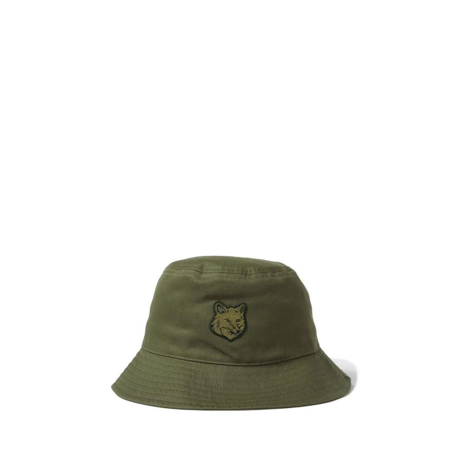 【P5倍 / SALE】FOX HEAD PATCH BUCKET HAT -KHAKI(LM06113WW0088) Maison Kitsune -Women-(メゾンキツネ) |  | 01