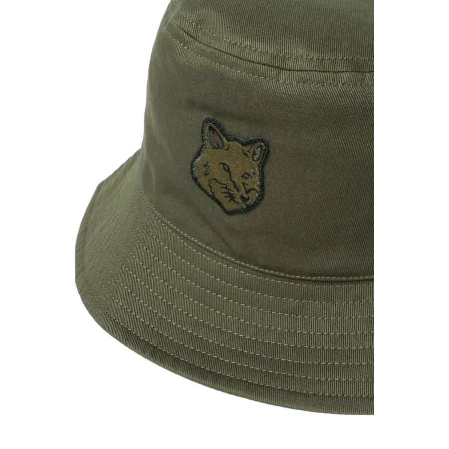 【P5倍 / SALE】FOX HEAD PATCH BUCKET HAT -KHAKI(LM06113WW0088) Maison Kitsune -Women-(メゾンキツネ) |  | 04