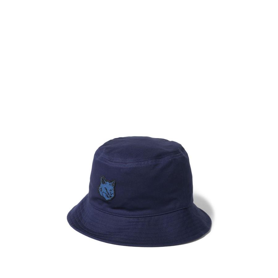 【SALE】FOX HEAD PATCH BUCKET HAT -INK BLUE(LM06113WW0088) Maison Kitsune -Women-(メゾンキツネ) |  | 01