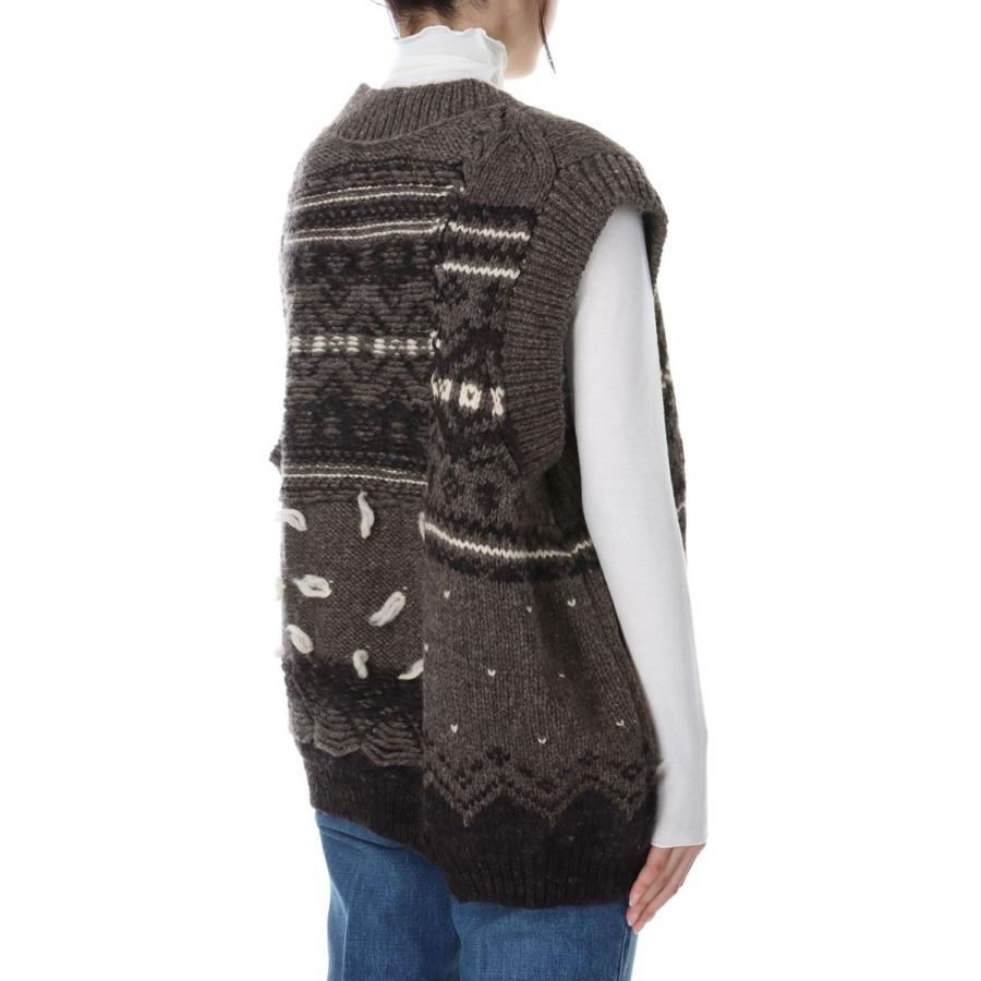 【P5倍 / SALE】3G OVERSIZED CANADIAN SWEATER VEST -BROWN(23WKN-#917S) Jane Smith(ジェーンスミス) |  | 02