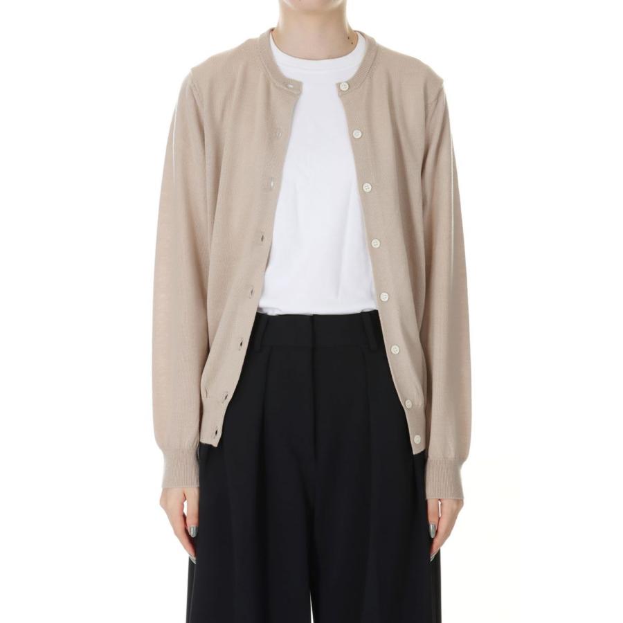 【P5倍 / SALE】14G Tenjiku Crew Neck Cardigan -BEIGE(SL8W-510) SLOANE(スローン) | SLOANE