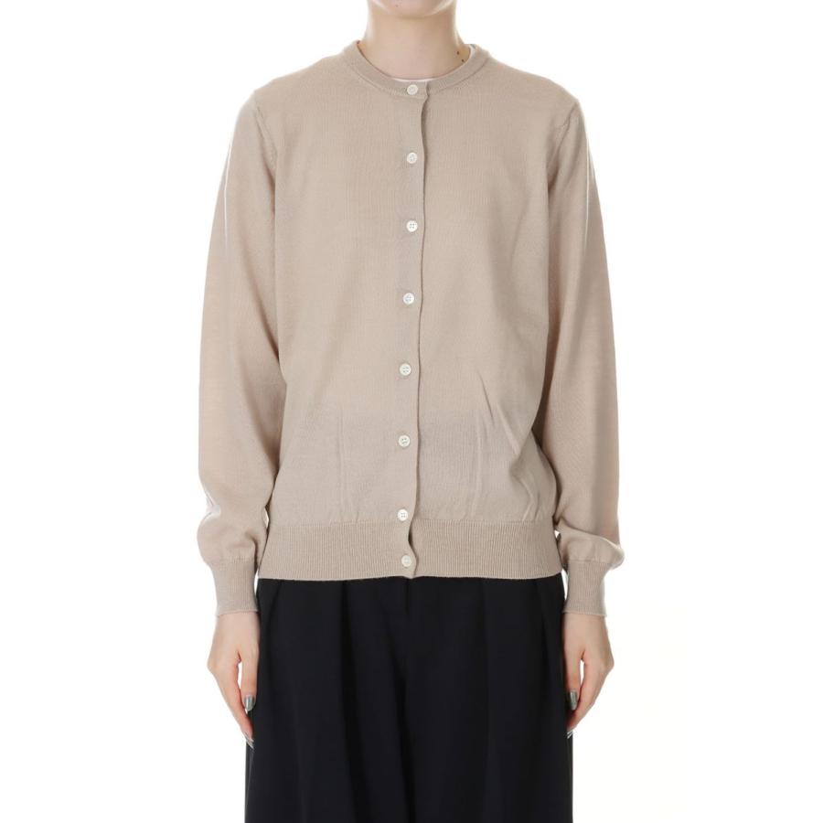 【P5倍 / SALE】14G Tenjiku Crew Neck Cardigan -BEIGE(SL8W-510) SLOANE(スローン) | SLOANE | 01