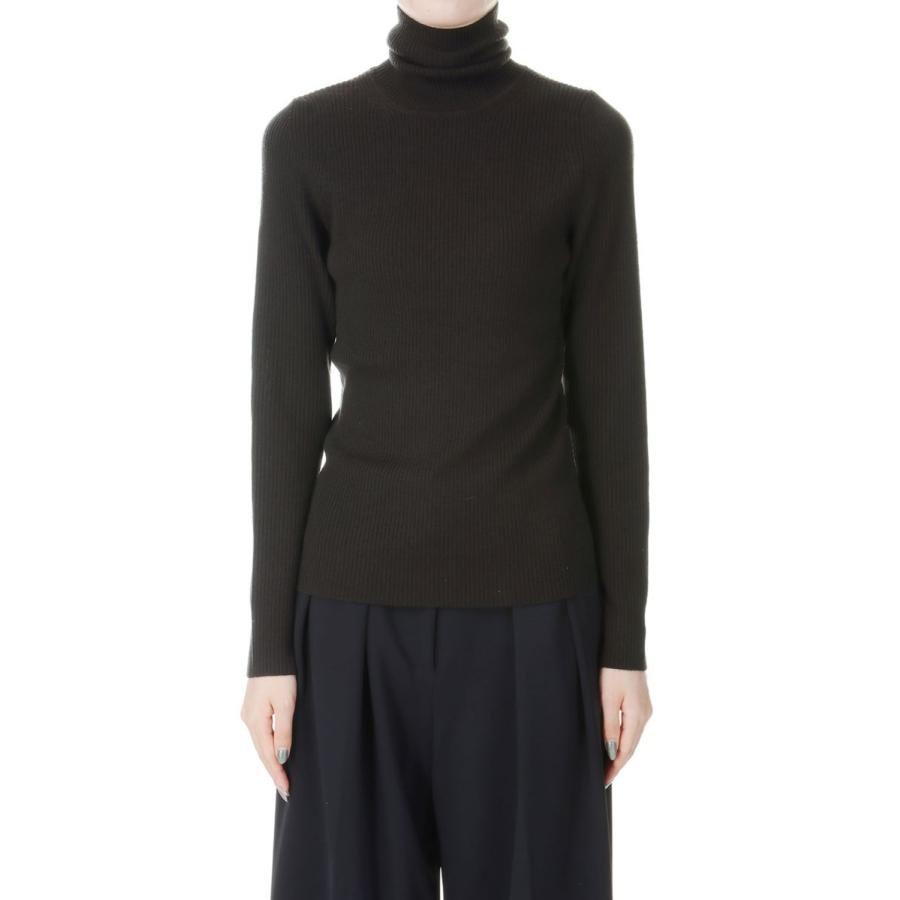 【P5倍 / SALE】14G rib Merino Wool Turtleneck -BROWN(SL2W-009) SLOANE(スローン) | SLOANE