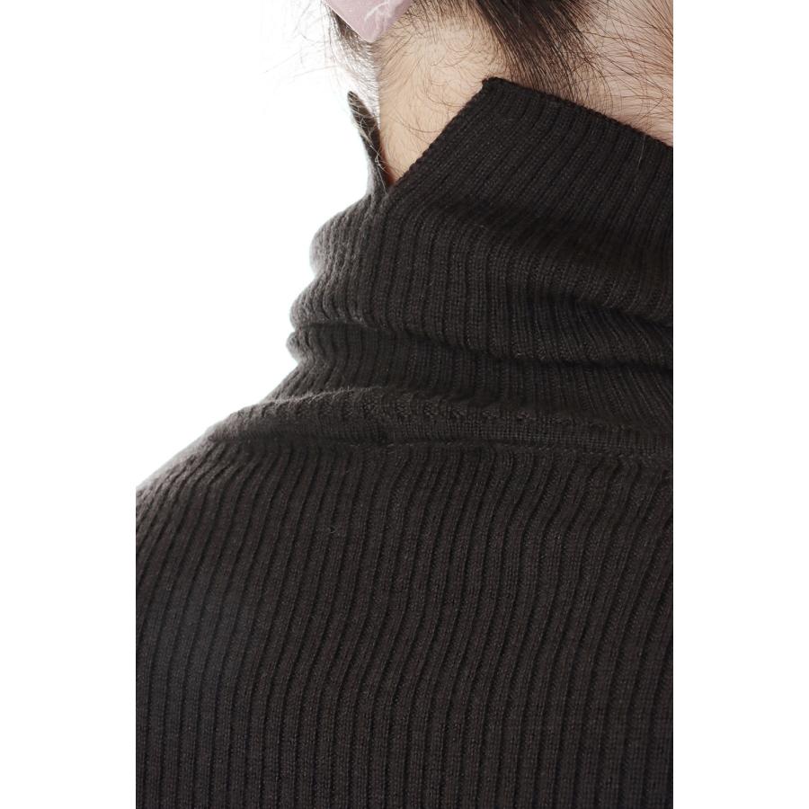 【P5倍 / SALE】14G rib Merino Wool Turtleneck -BROWN(SL2W-009) SLOANE(スローン) | SLOANE | 05