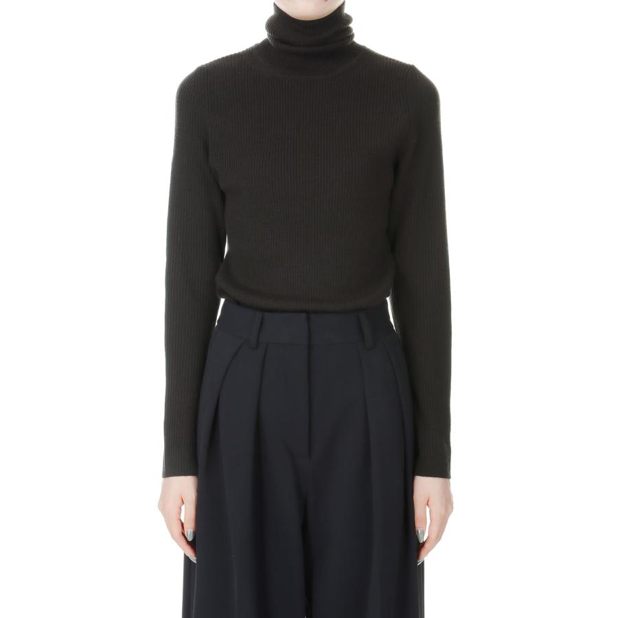 【P5倍 / SALE】14G rib Merino Wool Turtleneck -BROWN(SL2W-009) SLOANE(スローン) | SLOANE | 06