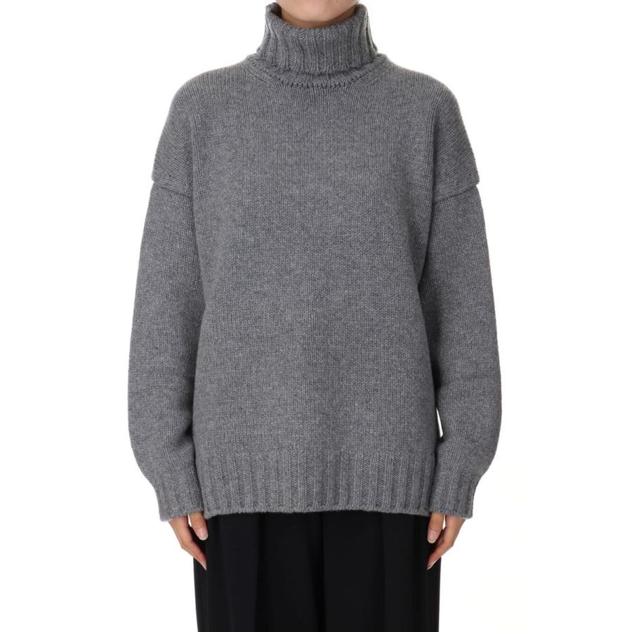 【SALE】3G Giron Lamb x Cashmere Drop Shoulder -GRAY(SL3W-063) SLOANE(スローン) | SLOANE