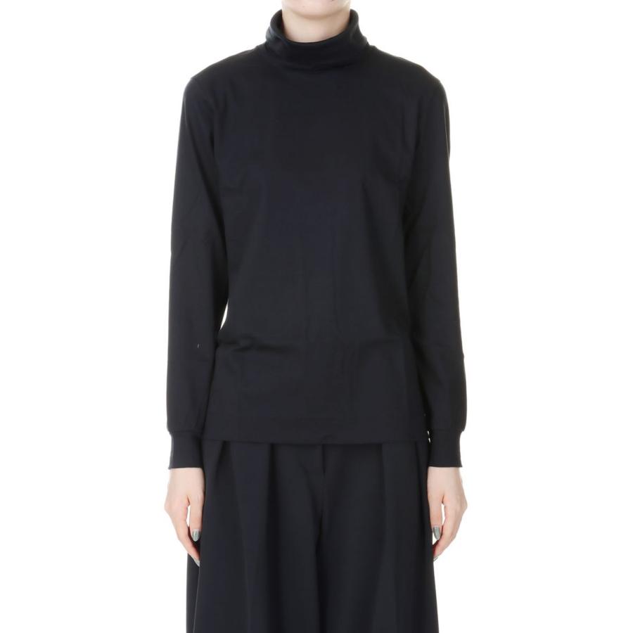 【P5倍 / SALE】60/1 Spimasmooth Turtleneck L/S Tee -BLACK(SL7W-T354) SLOANE(スローン) | SLOANE
