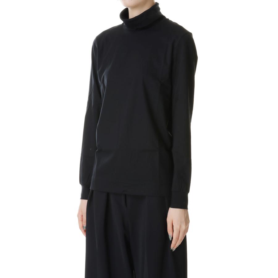 【P5倍 / SALE】60/1 Spimasmooth Turtleneck L/S Tee -BLACK(SL7W-T354) SLOANE(スローン) | SLOANE | 01