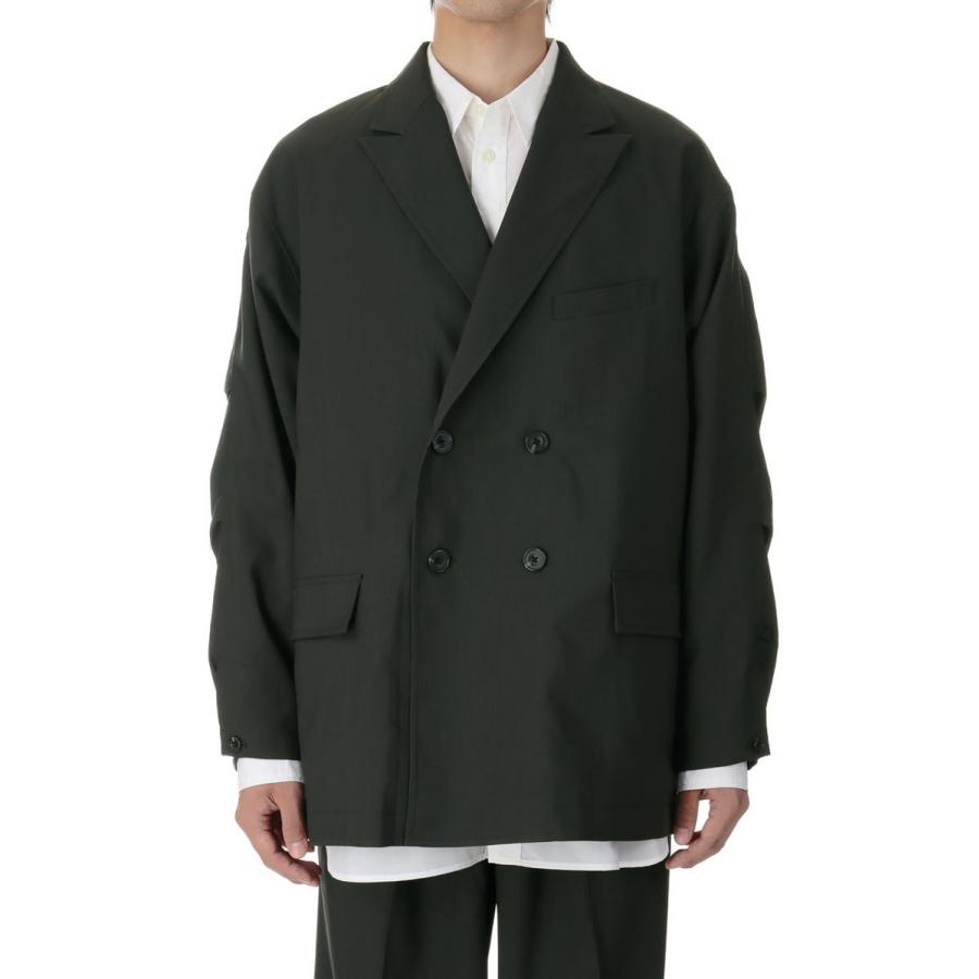 【16時までで最短翌日発送】TECH DOUBLEBREASTED JACKET MOD CHARCOAL (BJ57023W