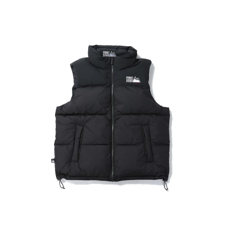 【P5倍 / SALE】BUBBLE DOWN VEST MICROFT? -BLACK(F542002) [BP] First Down -Men-(ファースト・ダウン)First Down | FIRST DOWN | 09