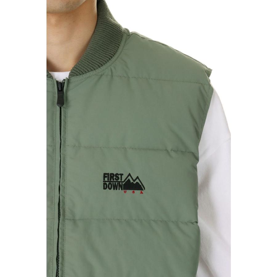 【P5倍】RIB DOWN VEST DICROS? MAURI -KHAKI(F542007) [BP] First Down -Men-(ファースト・ダウン)First Down | FIRST DOWN | 04