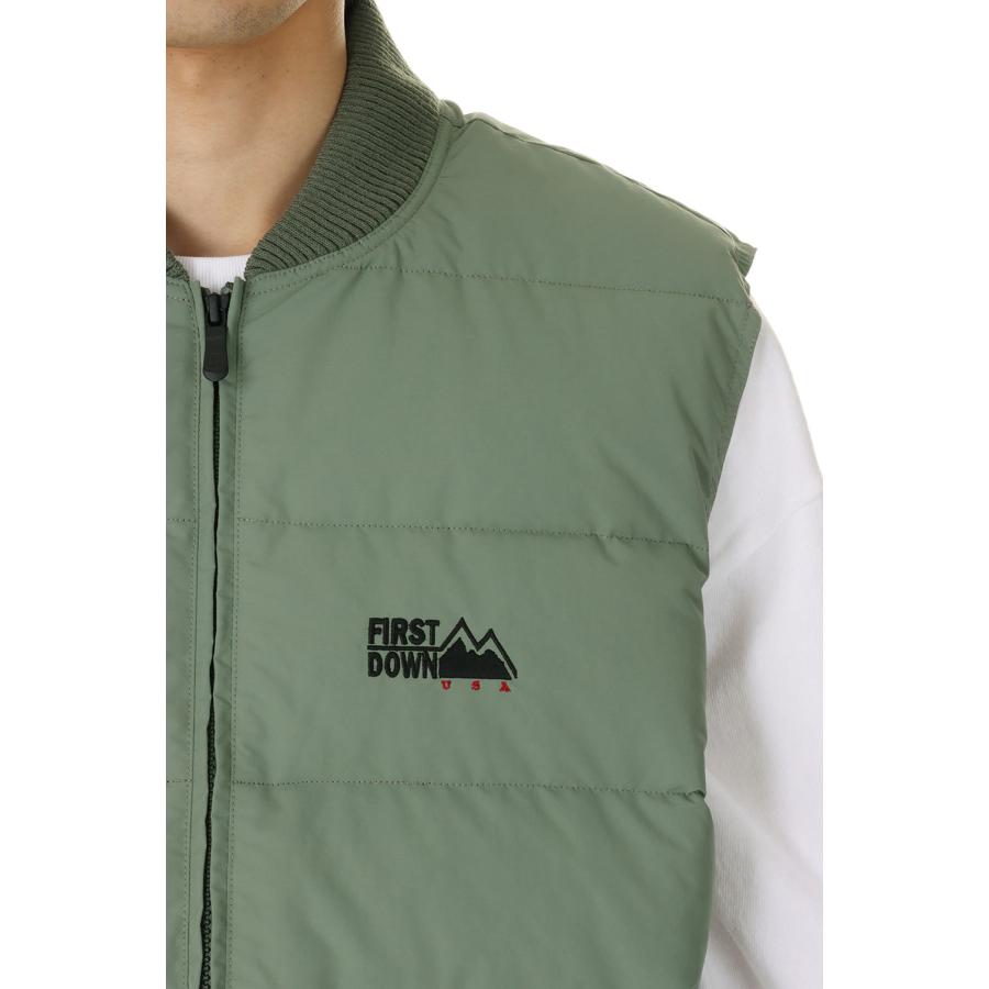 【P5倍 / SALE】RIB DOWN VEST DICROS? MAURI -KHAKI(F542007) [BP] First Down -Men-(ファースト・ダウン)First Down | FIRST DOWN | 04