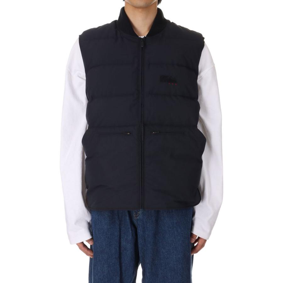 【P5倍】RIB DOWN VEST DICROS? MAURI -NAVY(F542007) [BP] First Down -Men-(ファースト・ダウン)First Down | FIRST DOWN