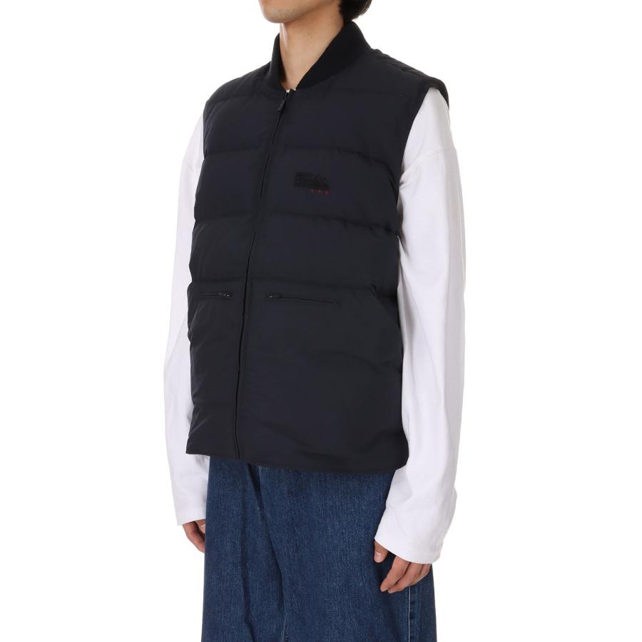 【P5倍 / SALE】RIB DOWN VEST DICROS? MAURI -NAVY(F542007) [BP] First Down -Men-(ファースト・ダウン)First Down | FIRST DOWN | 01