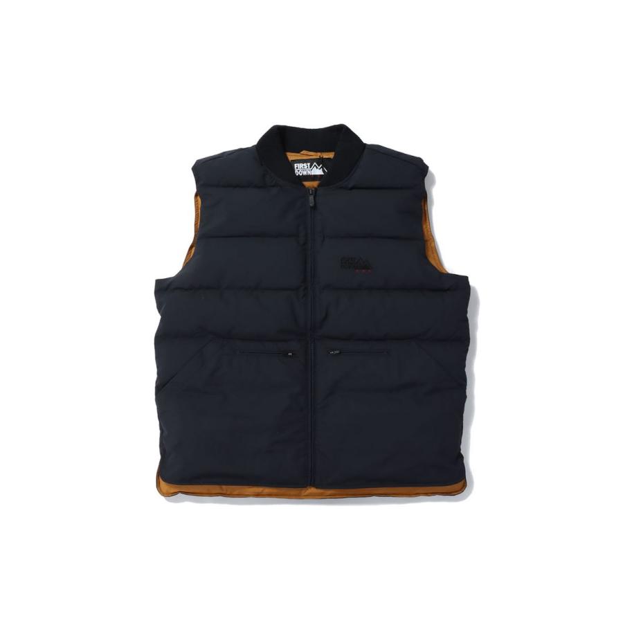 【P5倍】RIB DOWN VEST DICROS? MAURI -NAVY(F542007) [BP] First Down -Men-(ファースト・ダウン)First Down | FIRST DOWN | 07