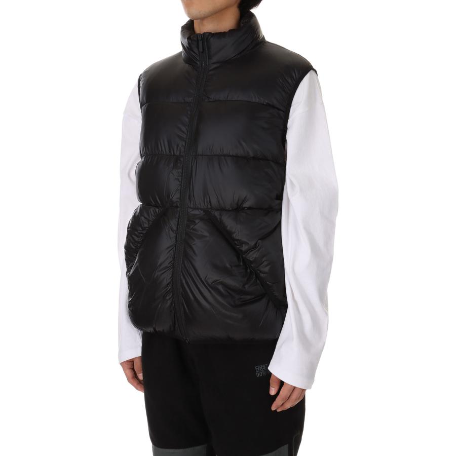 【P5倍 / SALE】DOWN VEST NYLON TAFFETA -BLACK(F542009) [BP] First Down -Men-(ファースト・ダウン)First Down | FIRST DOWN | 01