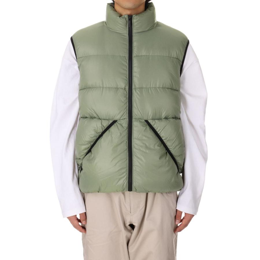 【P5倍】DOWN VEST NYLON TAFFETA -SAGE GREEN(F542009) [BP] First Down -Men-(ファースト・ダウン)First Down | FIRST DOWN